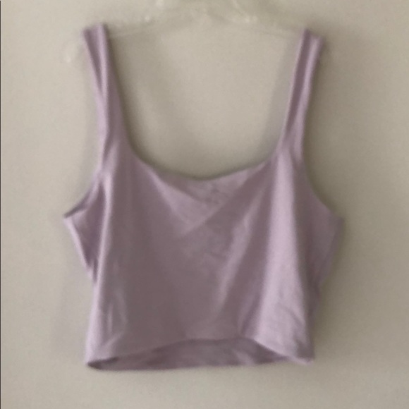lilac crop tank top - Picture 2 of 3